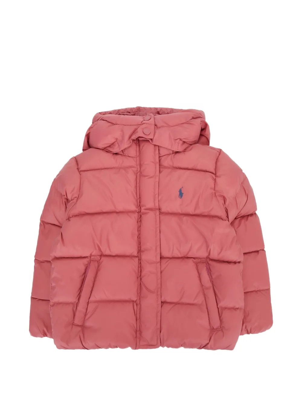 POLO RALPH LAUREN KIDS quilted hooded jacket - Rosa