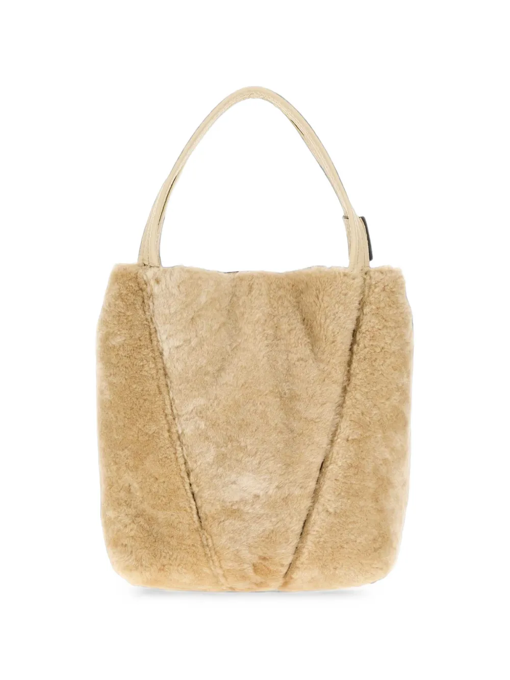 Chloé Kleine Spin lammy shopper Beige