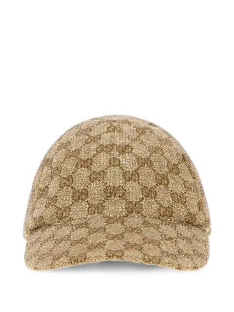 Gucci crystal-embellished GG canvas baseball cap