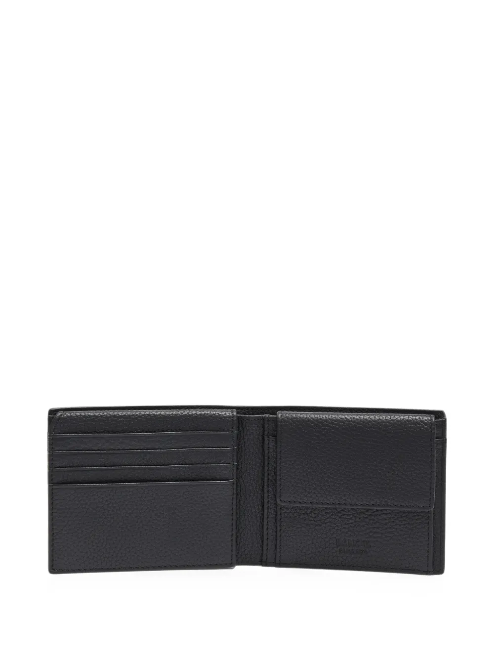 Lancel Leon grained leather wallet Zwart
