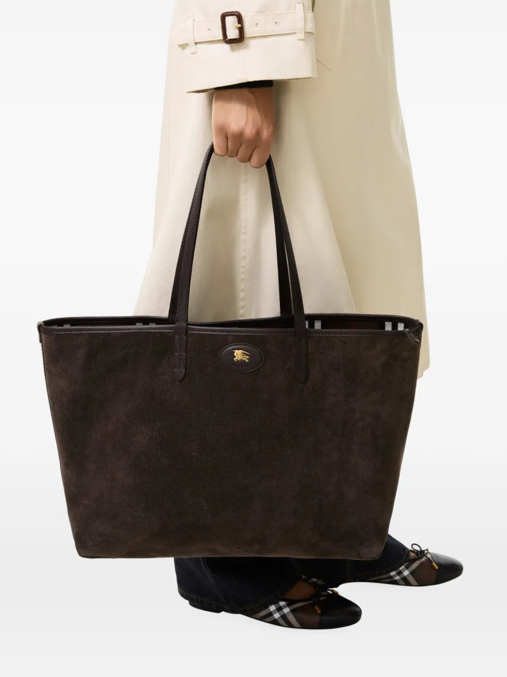 Burberry Medium Bloomsbury omkeerbare shopper Bruin