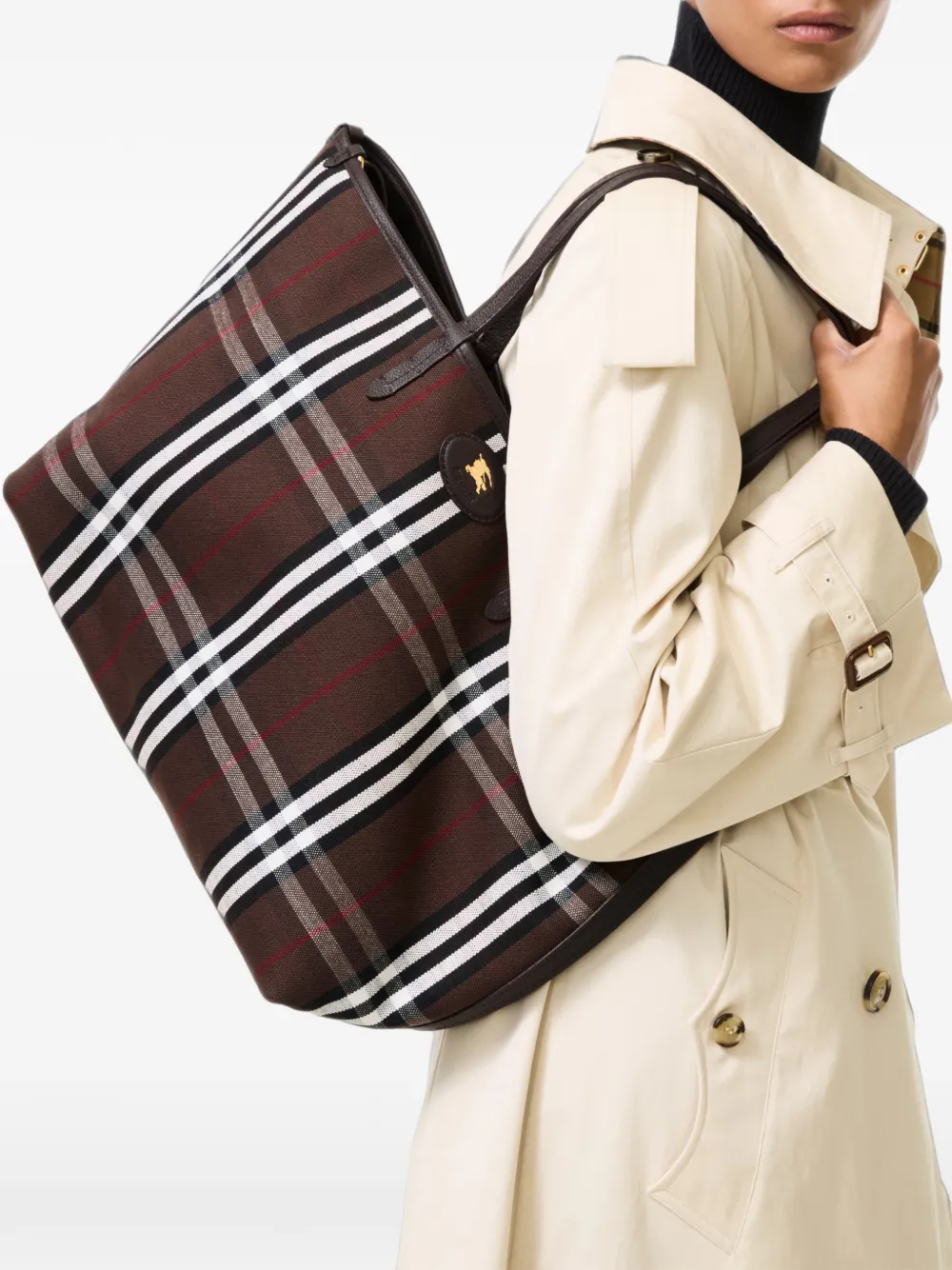 Burberry Medium Bloomsbury omkeerbare shopper Bruin