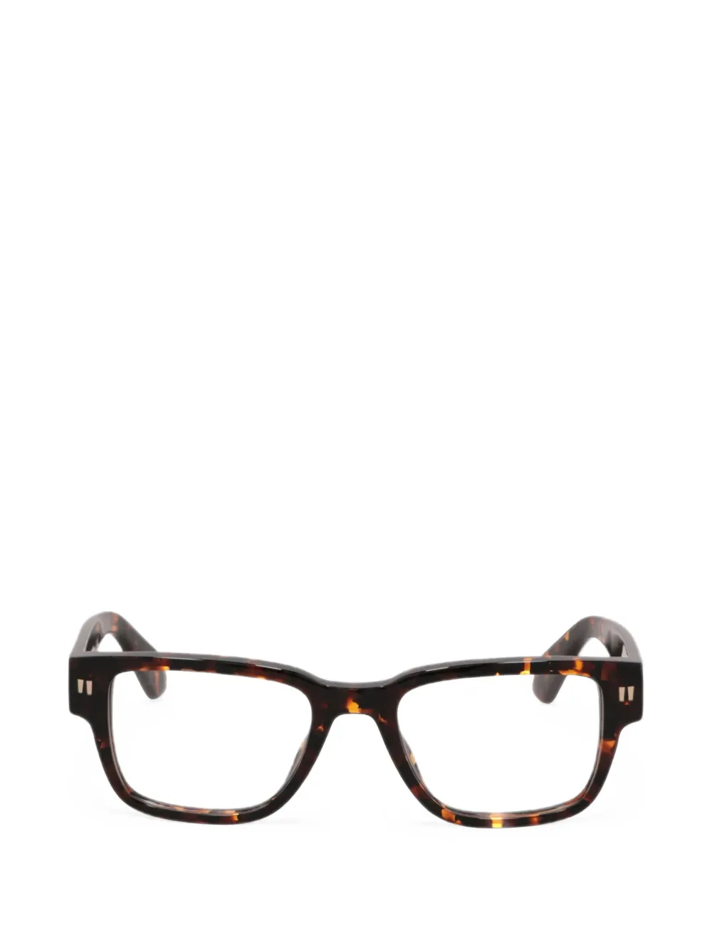 Off-White tortoiseshell-effect square-frame glasses | Marrom | Image 1