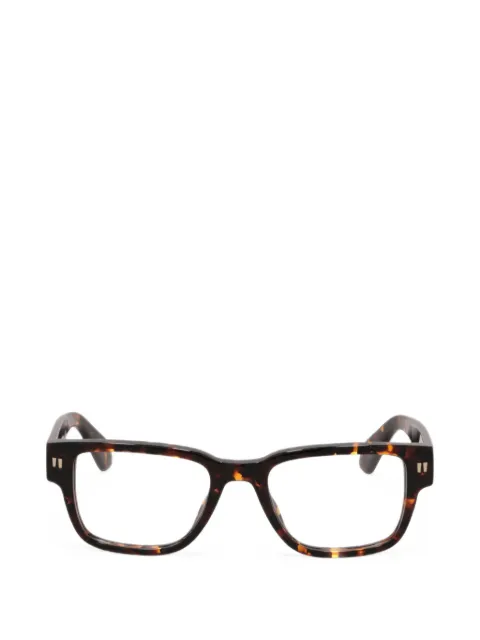 Off-White tortoiseshell-effect square-frame glasses