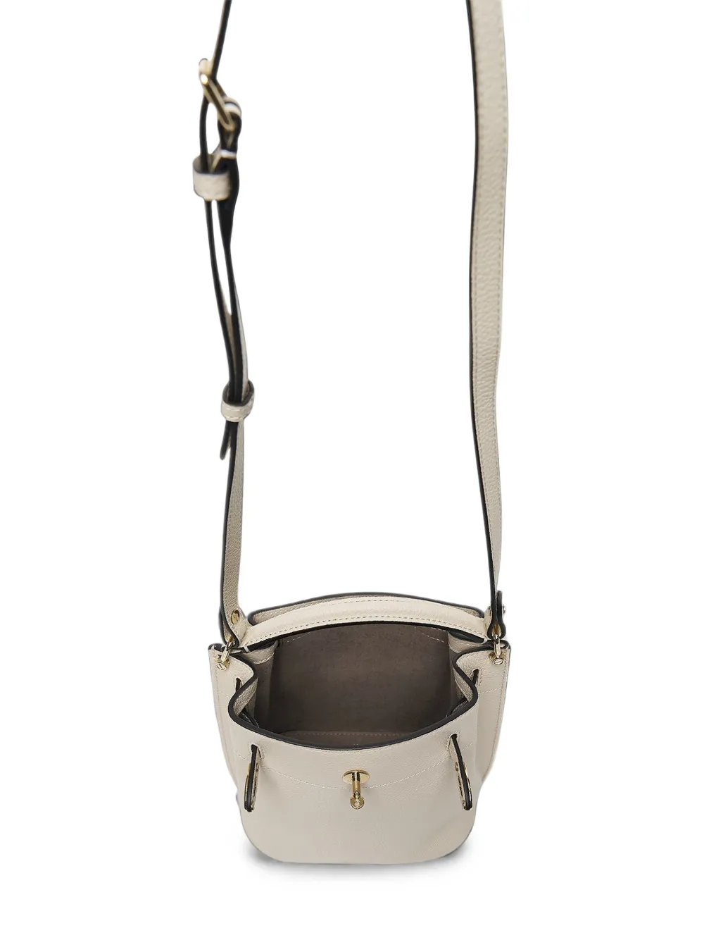 Mulberry Islington leren mini-crossbodytas Wit