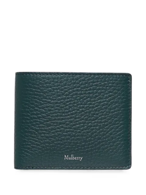 Mulberry grained leather wallet
