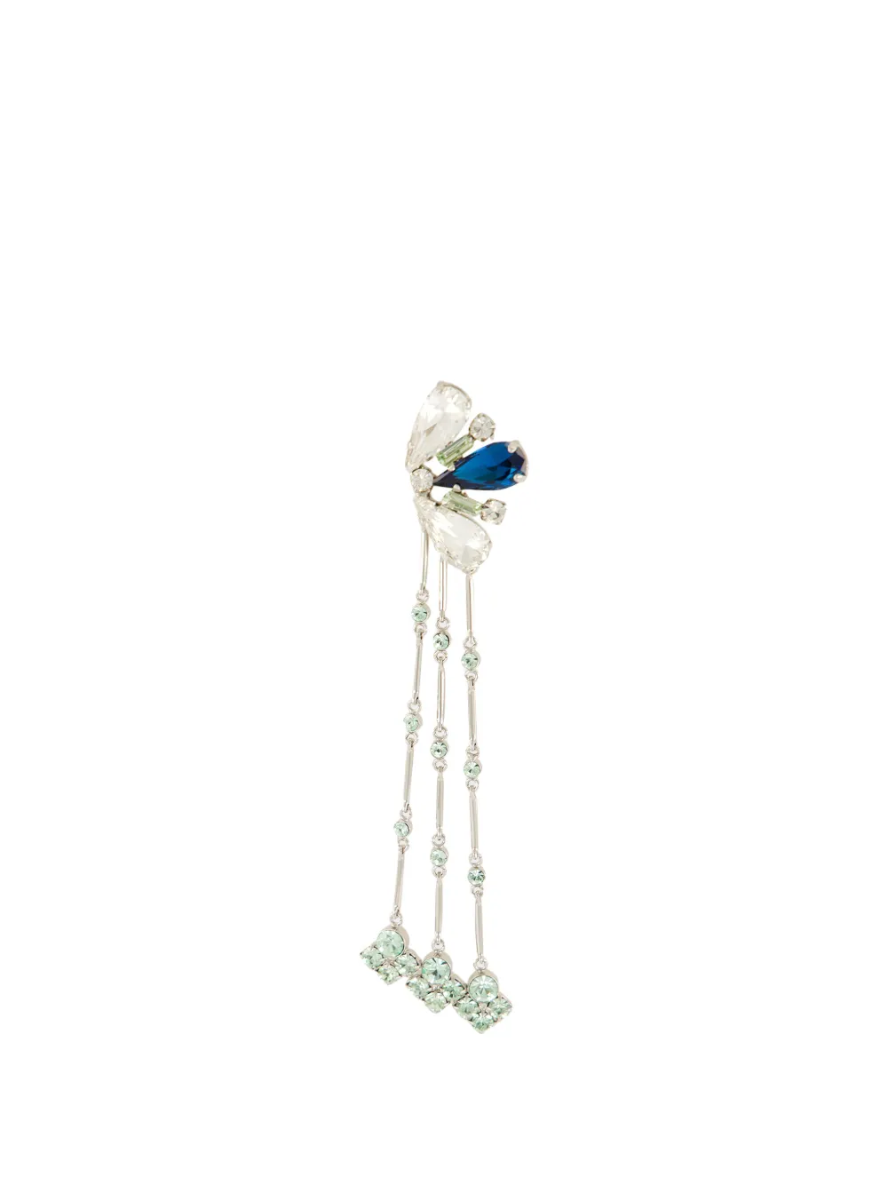 Rabanne crystal-embellished drop earrings - Argento