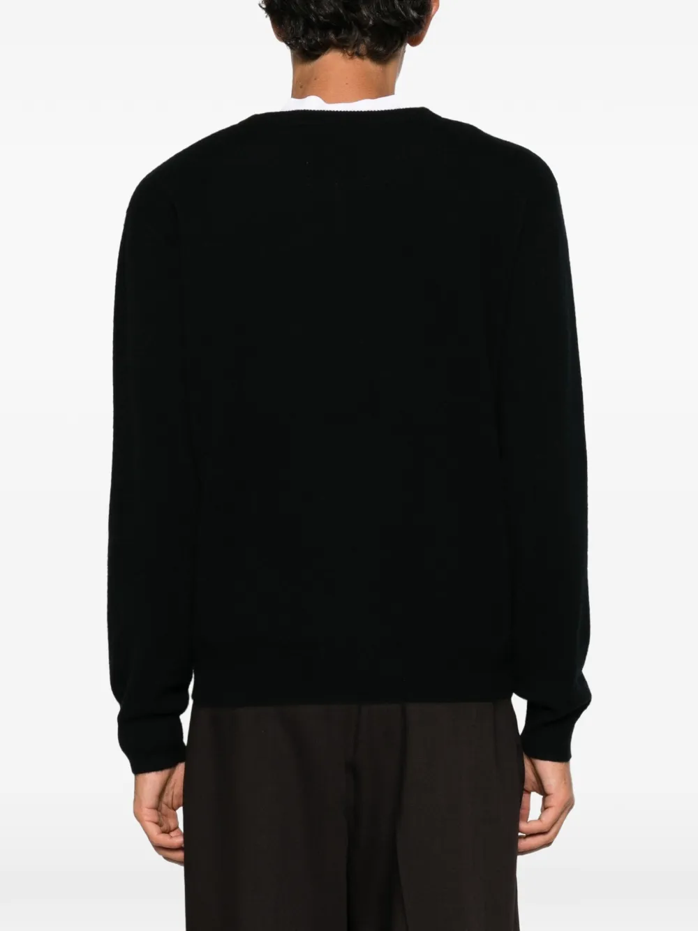 extreme cashmere Bis crew-neck cashmere sweater Zwart