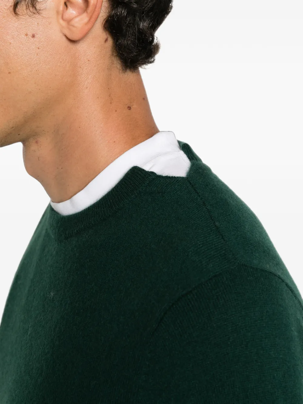 extreme cashmere Be Classic crew-neck sweater Groen