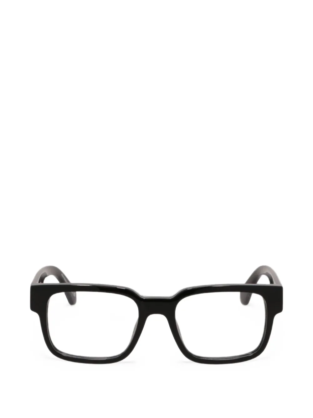 Off-White logo-print square-frame glasses | Black | Image 1
