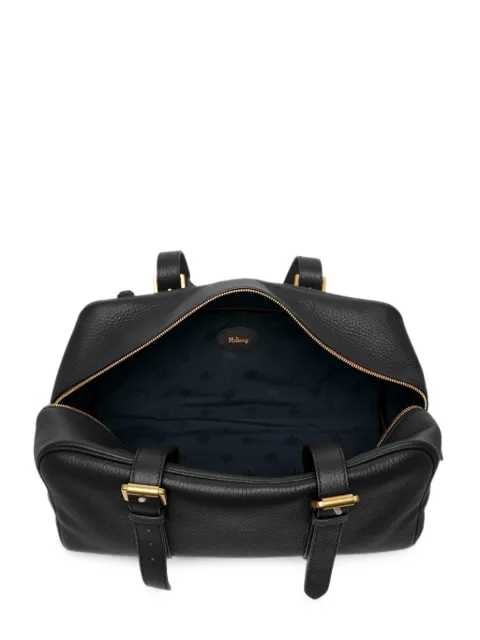 Mulberry Boston buckle-detail grained leather tote bag
