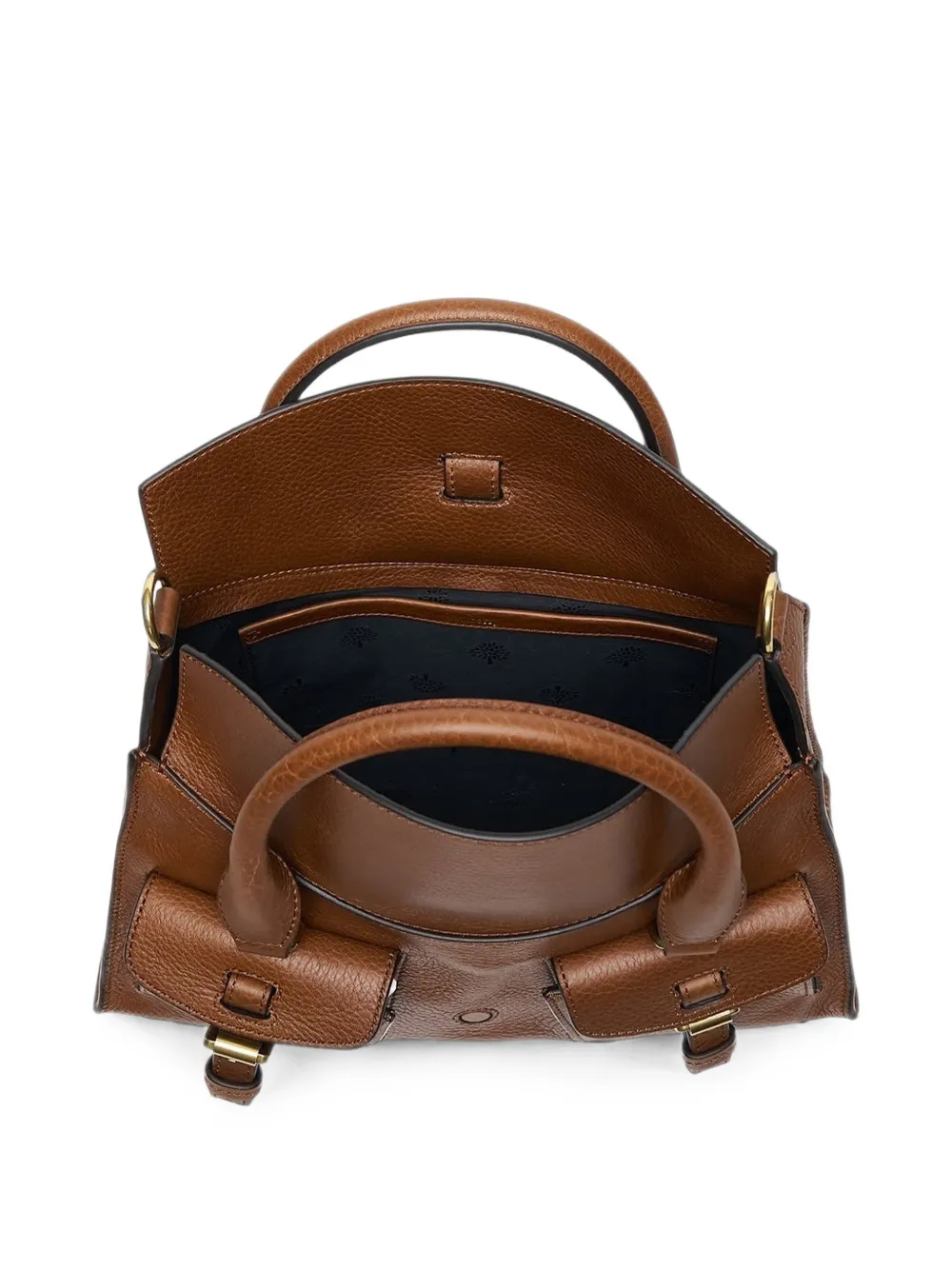 Mulberry small Roxanne buckled grained-leather shoulder bag Bruin