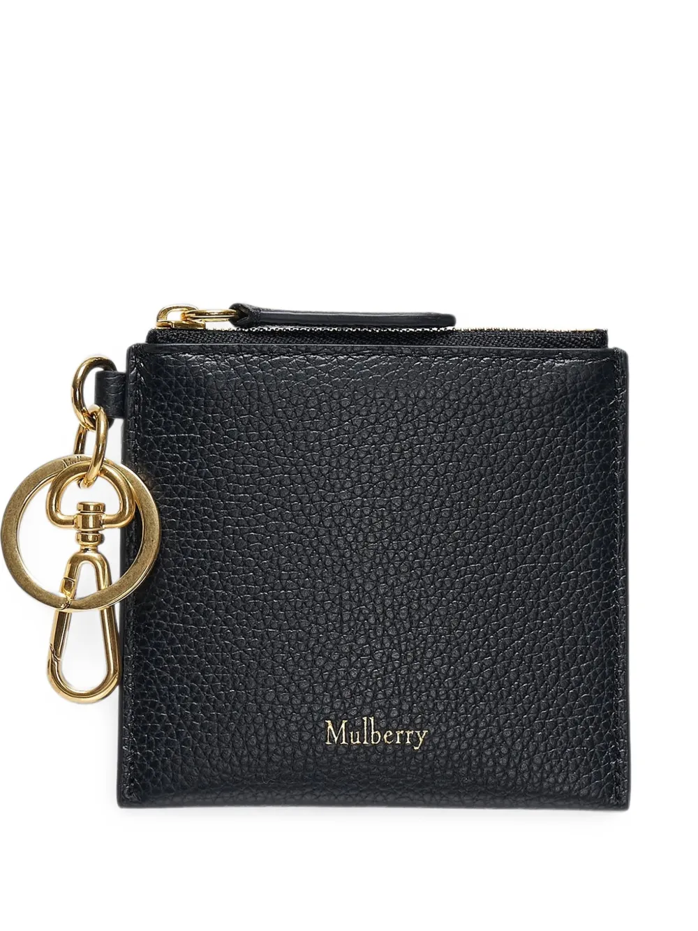 Mulberry Grained-leather Cardholder In Red