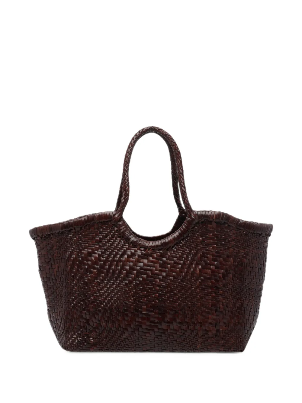 Dragon Diffusion Nantucket Woven-leather Tote Bag In Brown