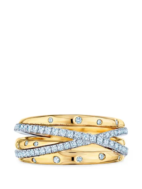 KWIAT Orbit diamond crossover ring