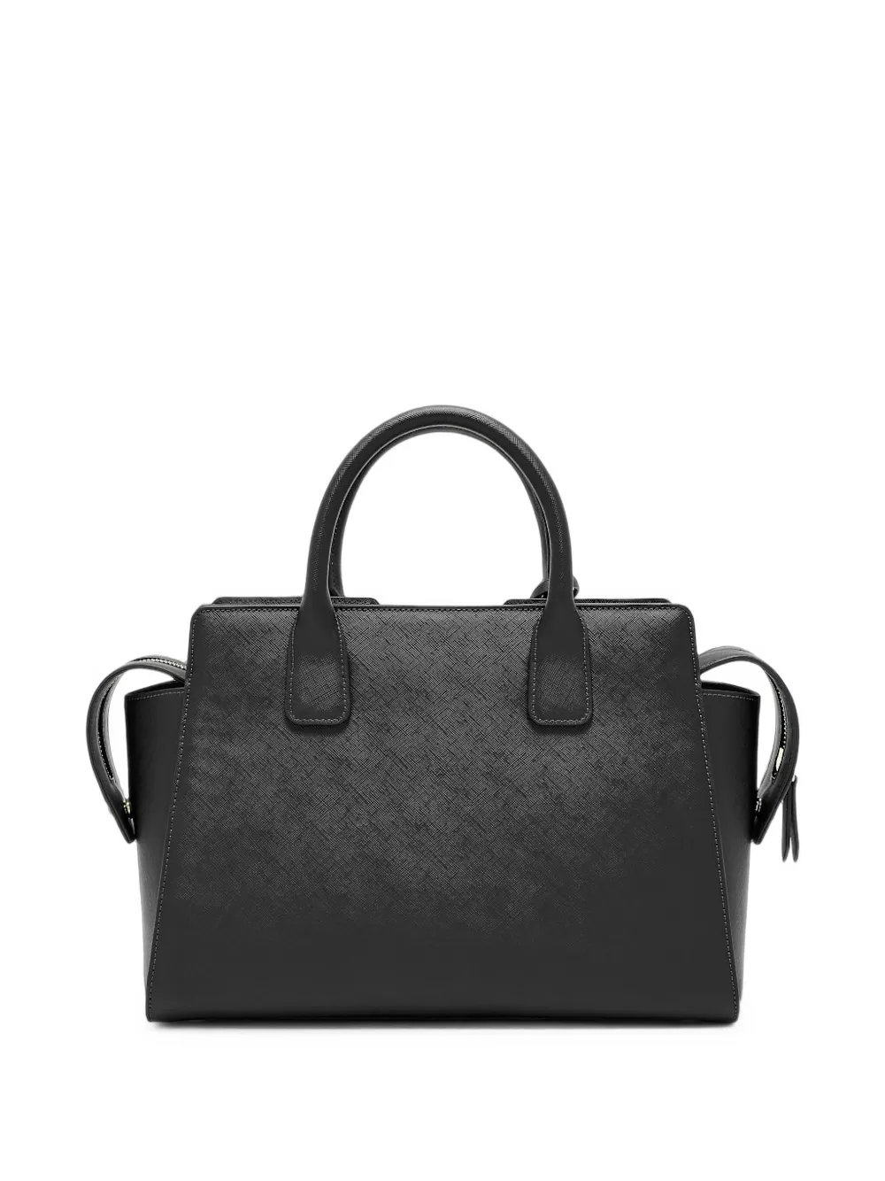 Armani Exchange Shopper met saffiano-effect en logoplakkaat Zwart