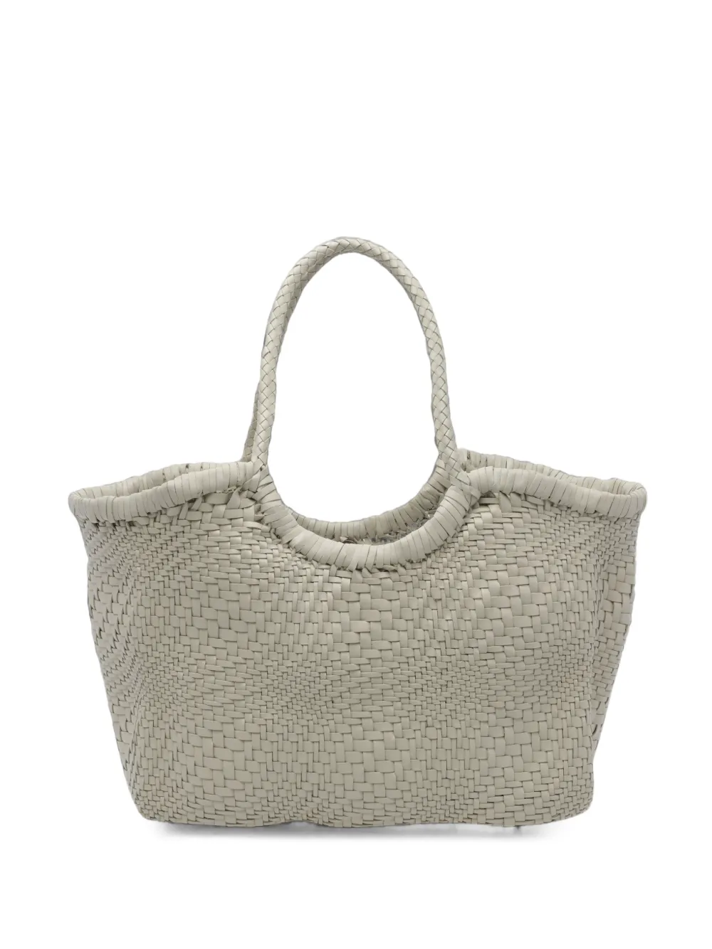 DRAGON DIFFUSION Nantucket woven leather shoulder bag - Toni neutri