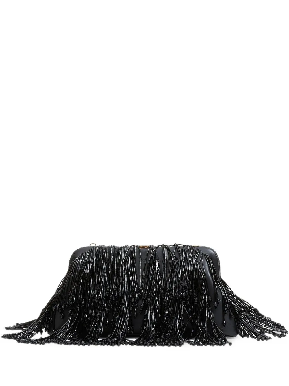 SIMKHAI Pia bead-embellished clutch bag - Nero