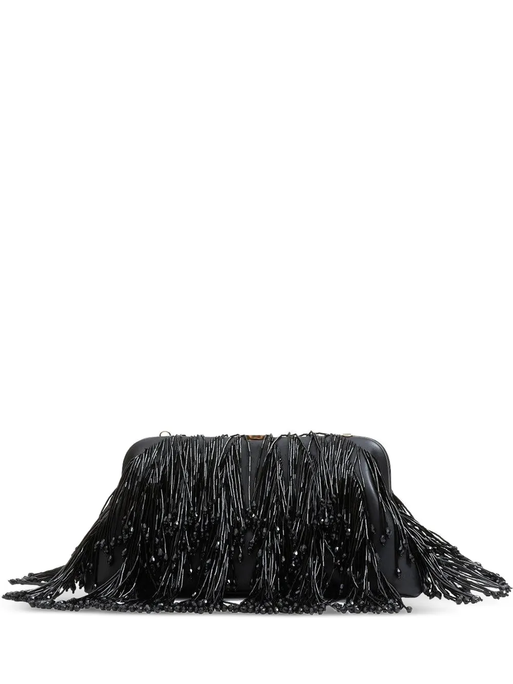 SIMKHAI Pia bead-embellished clutch bag - Nero