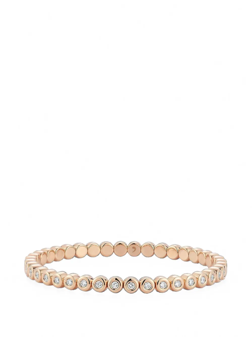 Roberto Demeglio diamond bezel stretch bracelet - Rosa