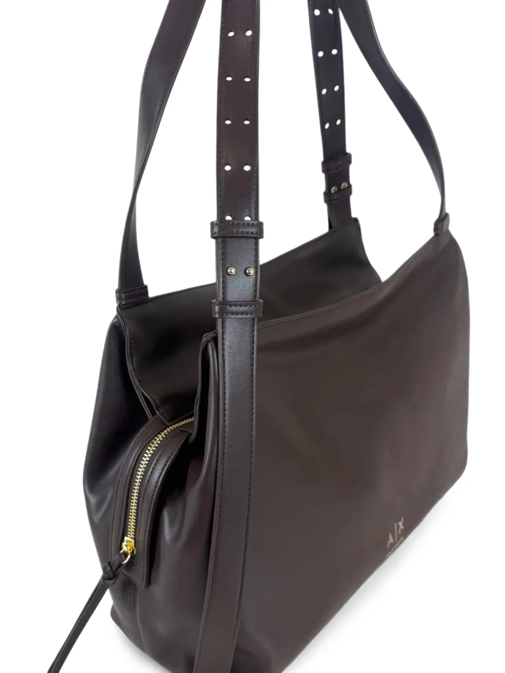 Armani Exchange logo-plaque shoulder bag Bruin