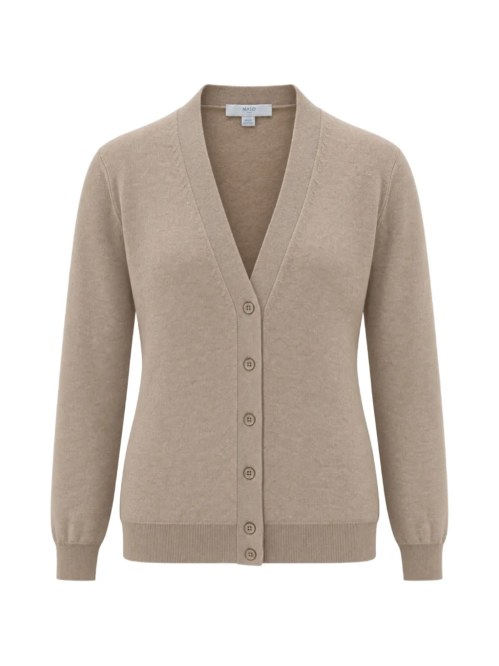 Malo V-neck cashmere cardigan - Neutrals