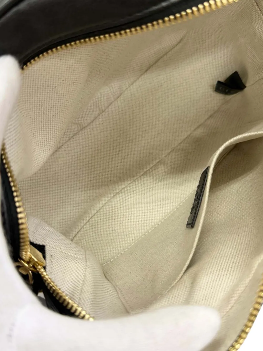 Gucci Pre-Owned 2016-2026 kleine Blondie kalfsleren crossbodytas Zwart