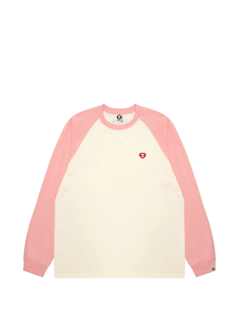 AAPE BY *A BATHING APE® raglan-sleeve logo-patch T-shirt