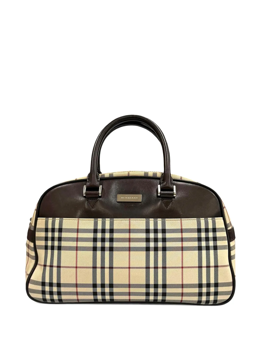 Burberry Pre-Owned 2000-2017 House Check Canvas handbag - Toni neutri
