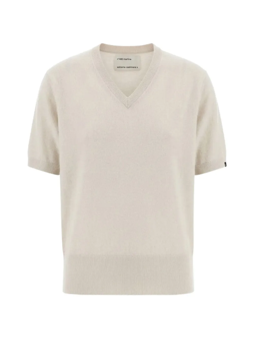 extreme cashmere Martina short-sleeve sweater - Neutrals