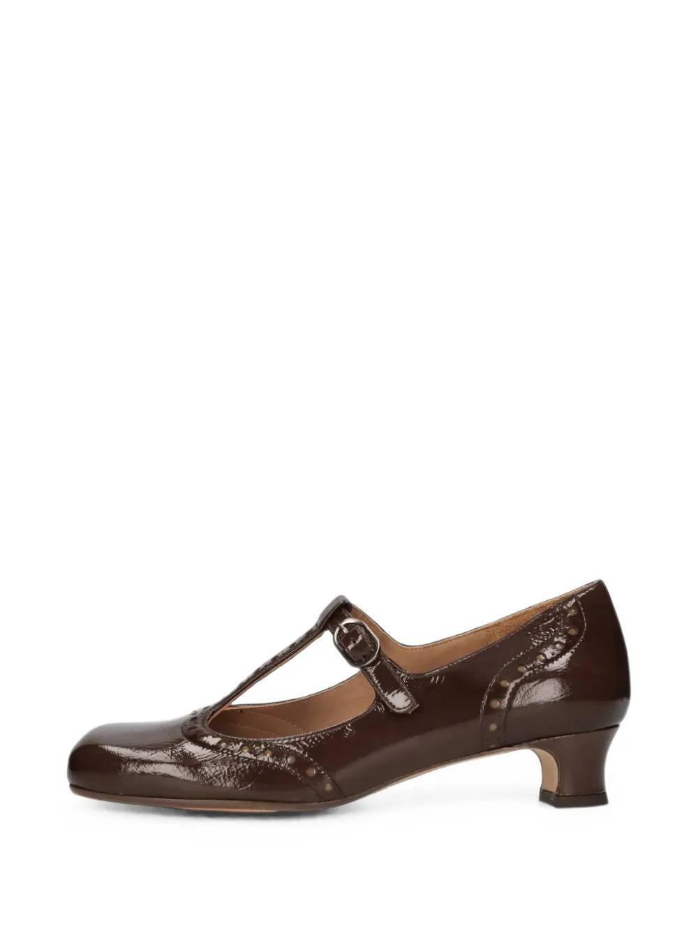 Chie Mihara Izaida perforated-detail pumps Bruin