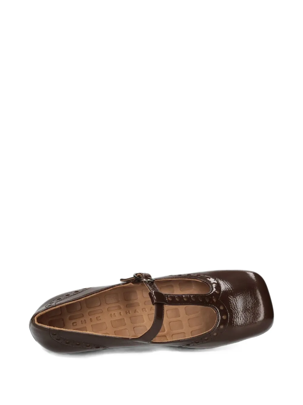 Chie Mihara Izaida perforated-detail pumps Bruin