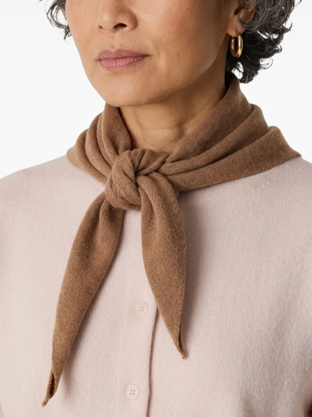 extreme cashmere n°35 triangular-shape bandana Bruin