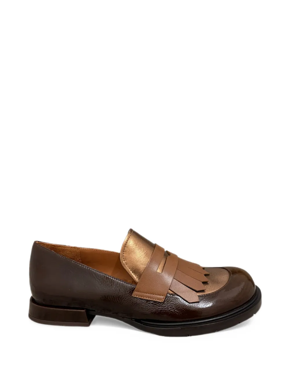 Chie Mihara Jeluse fringe-detail loafers - Marrone