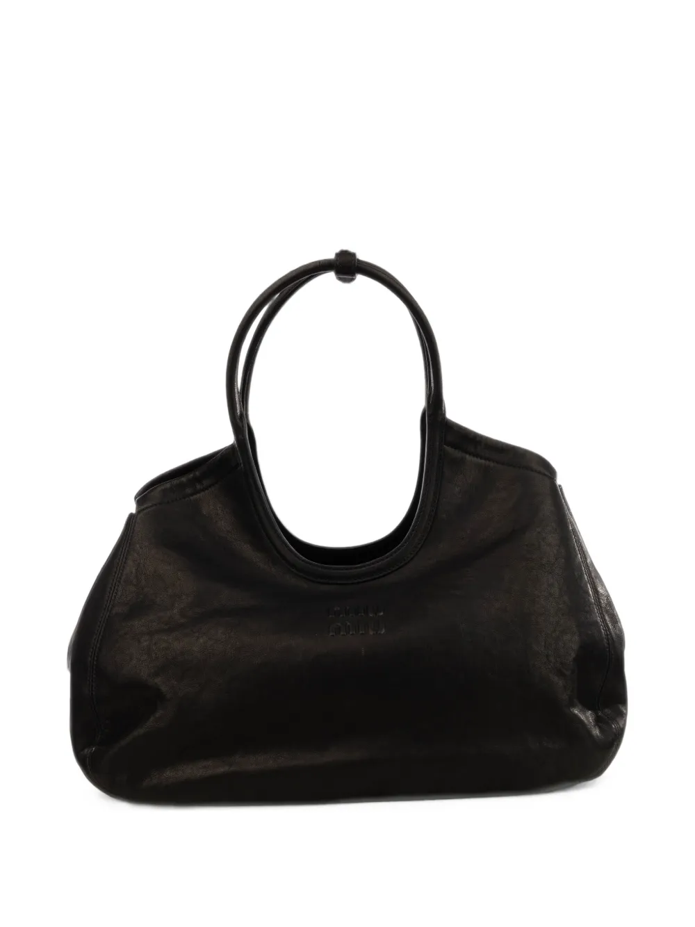 Miu Miu Ivy nappa-leather shopping bag - Nero