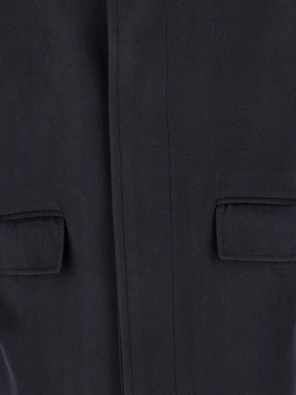 Corneliani concealed-front coat Blauw