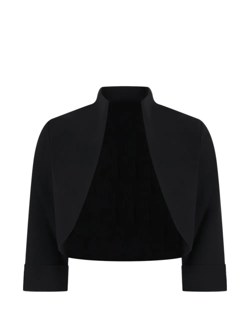 CHIARA BONI La Petite Robe crop open-front jacket - Noir