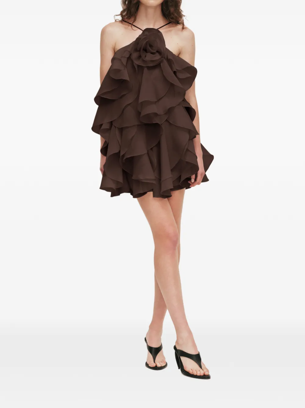 Aje Pandorea ruffled mini dress