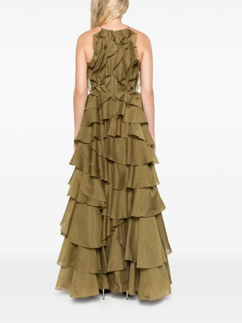 Aje Cleo gown dress Groen