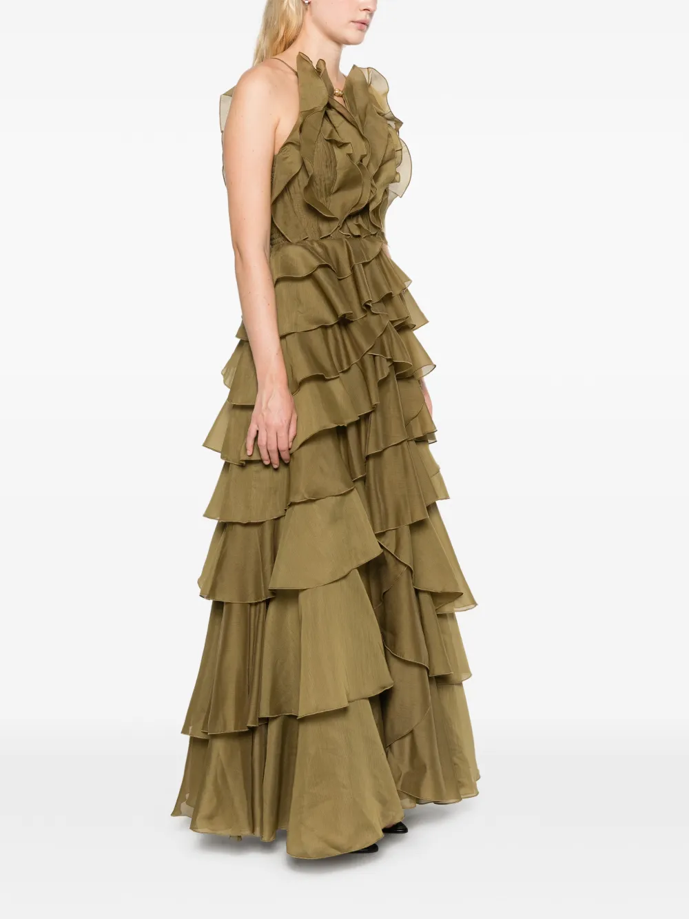 Aje Cleo gown dress Groen