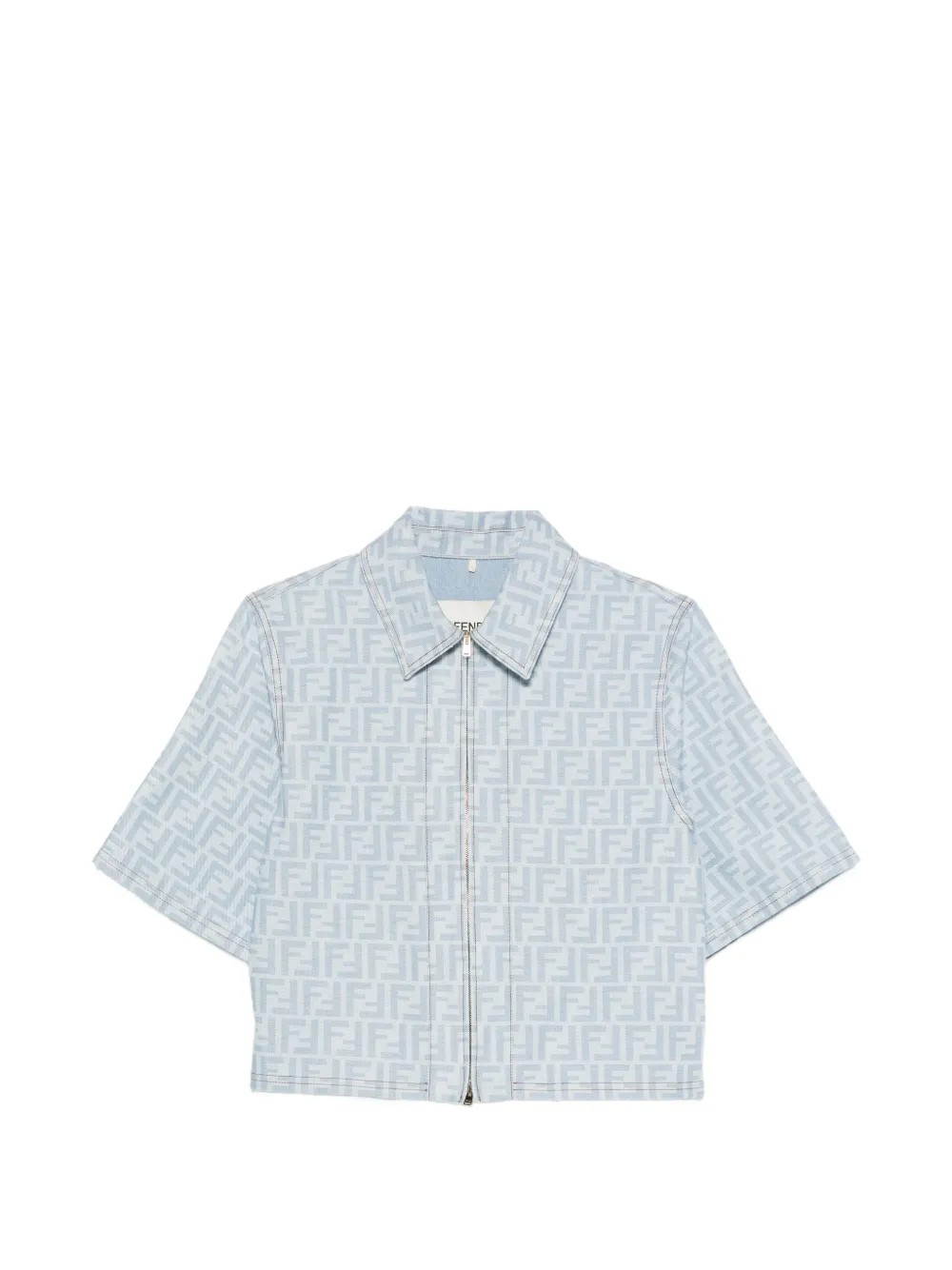 FENDI light-blue FF denim jacket - Blau