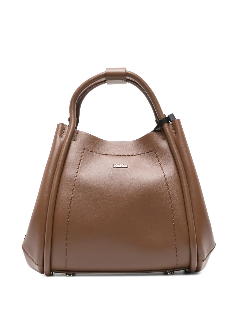 Max Mara Extra-small Leather Marine Bag In Brown