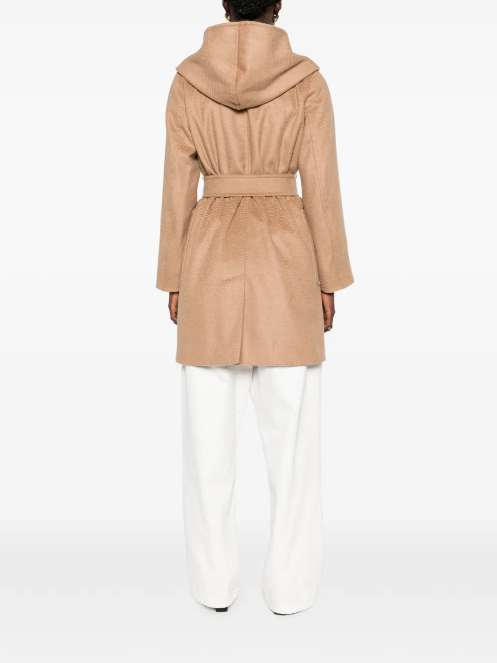 Max Mara Mantel met ceintuur Bruin