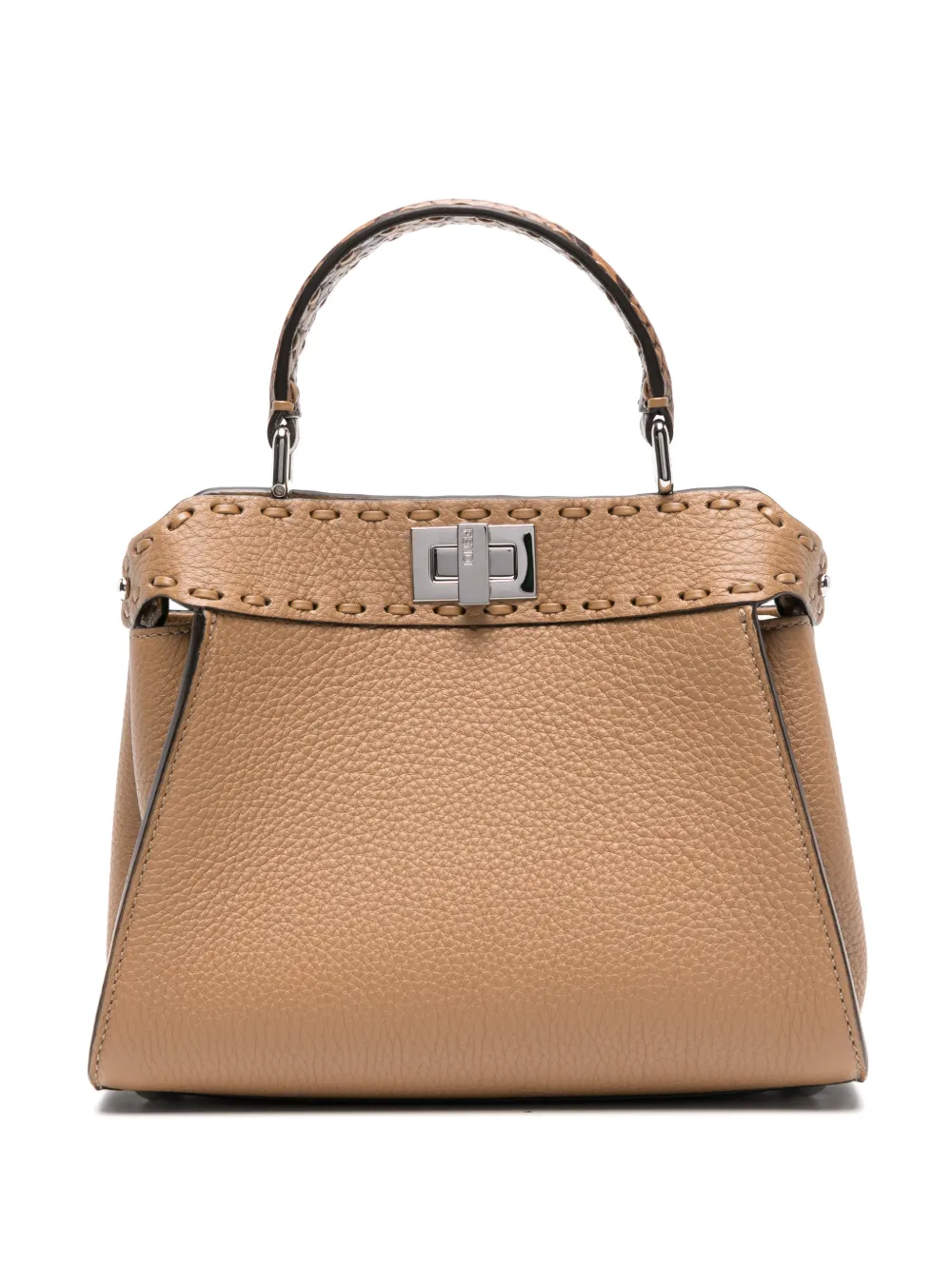 FENDI Peekaboo mini tote bag - Toni neutri