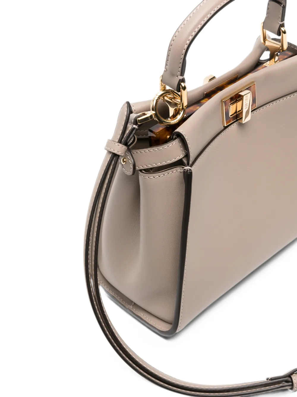 FENDI Peekaboo mini tote bag Beige