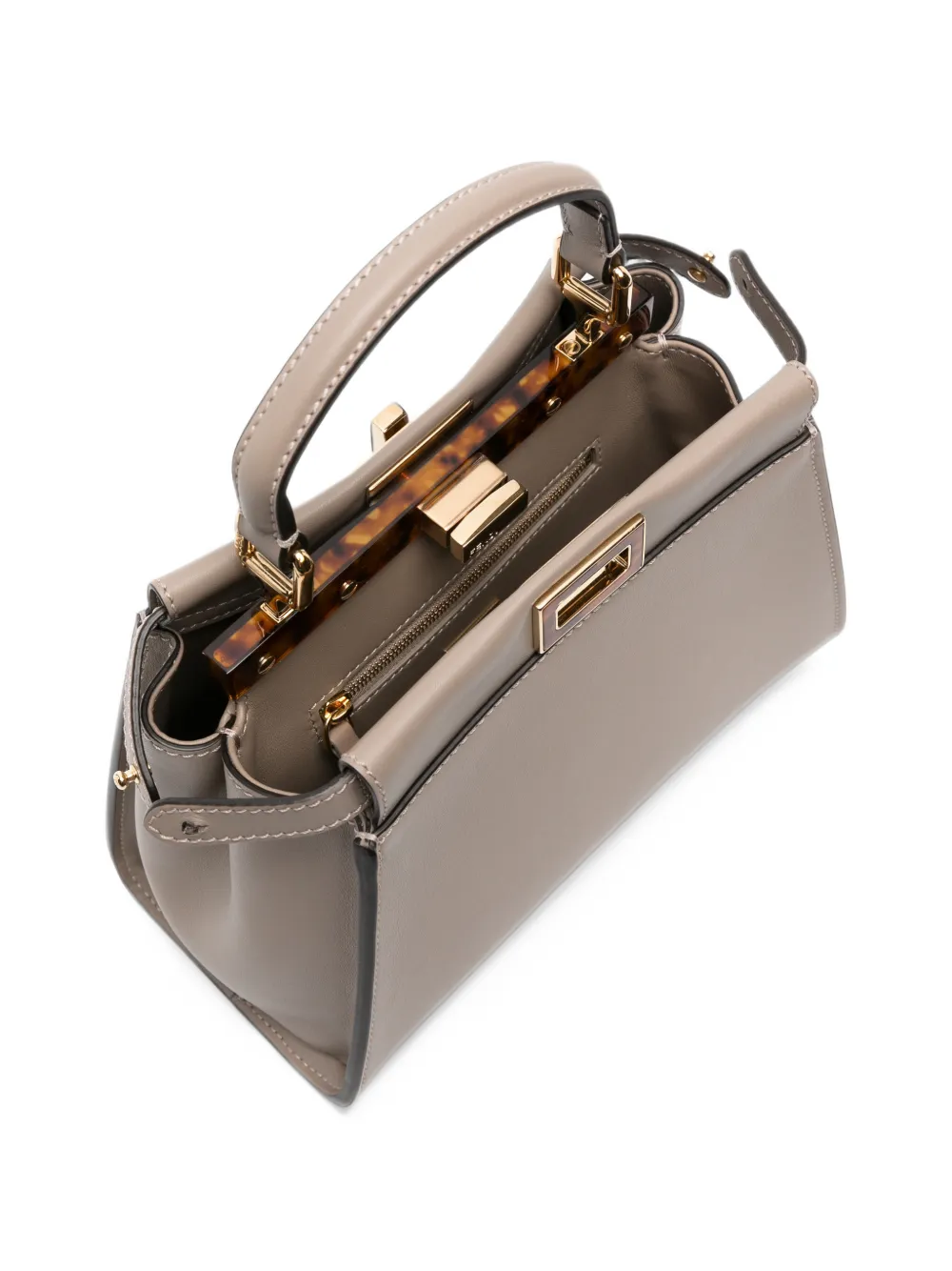 FENDI Peekaboo mini tote bag Beige