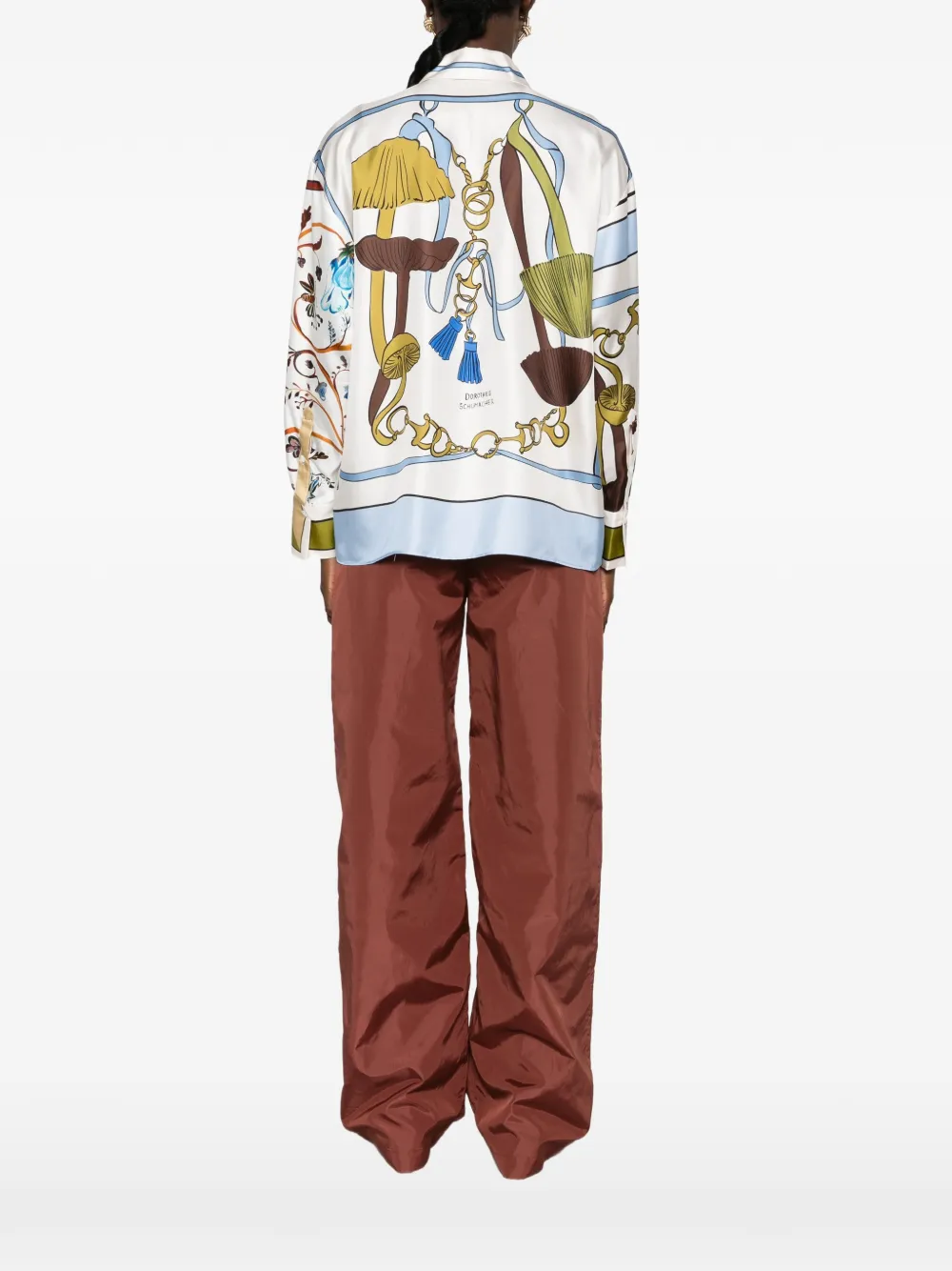 Dorothee Schumacher Cosmic Funghi blouse met grafische print Wit