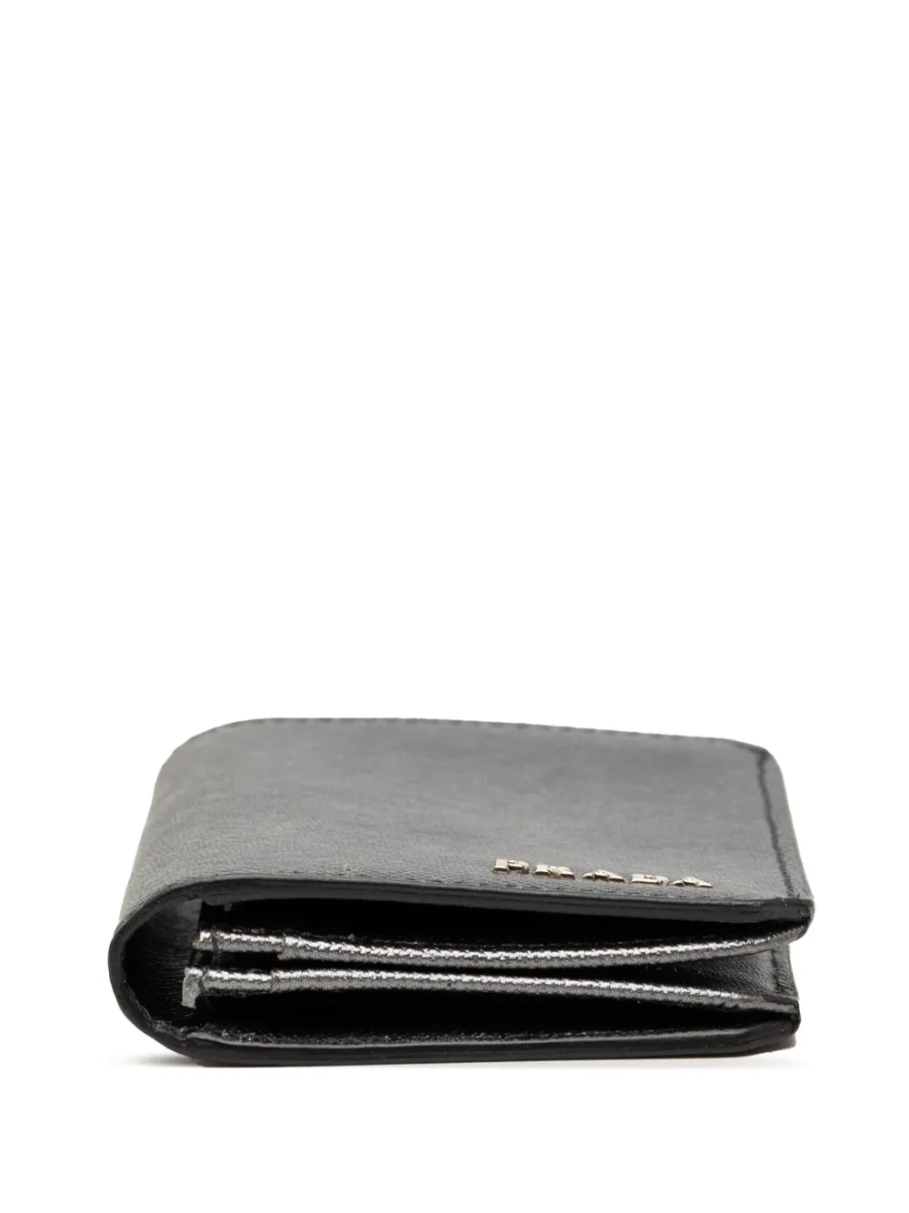 Prada Pre-Owned 2010-2026 Saffiano pasjeshouder Zwart