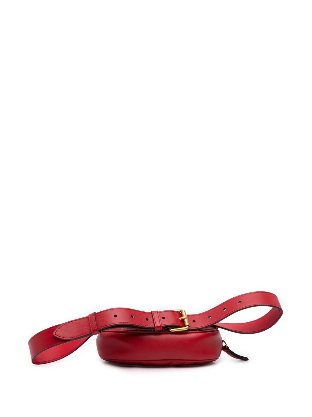 Gucci Pre-Owned 2016-2026 GG Marmont Matelasse kalfsleren heuptas Rood