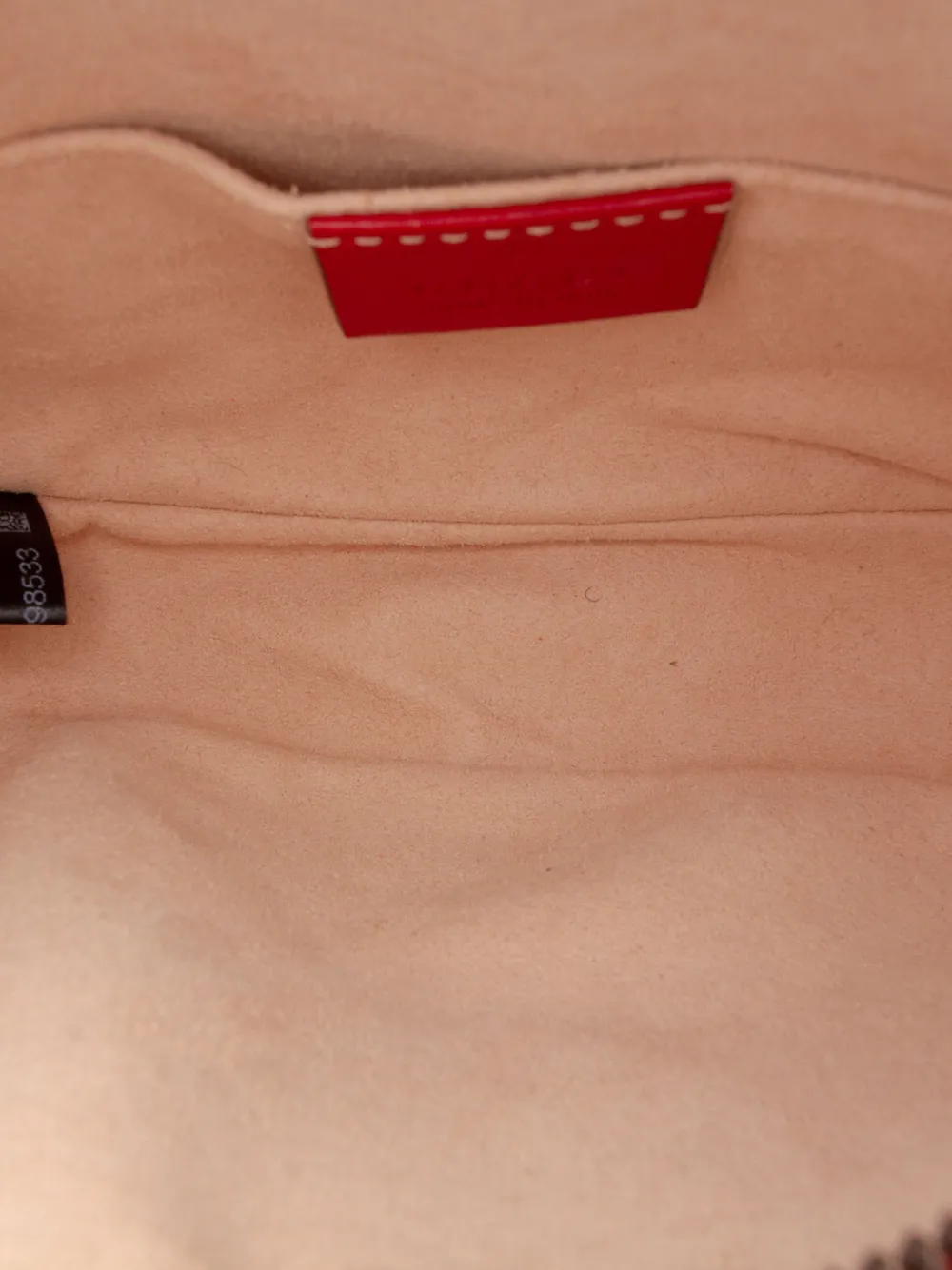 Gucci Pre-Owned 2016-2026 GG Marmont Matelasse kalfsleren heuptas Rood